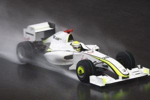 Jenson Button driving the Brawn GP BGP01 at Malaysia.