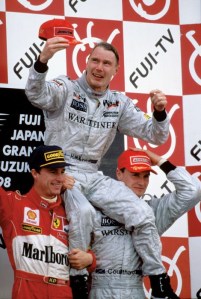 Mika Hakkinen won the 1998 Formula 1 World Drivers Championship in the year that Avi started to watch F1.