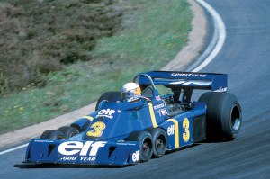 Jody Schekter driving the Tyrell P34.