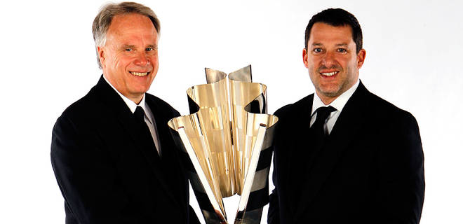 Gene Haas and Tony Stewart