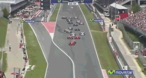 2007 Spanish GP start