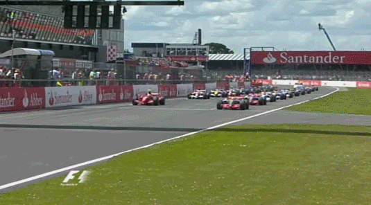 2007 British GP race start