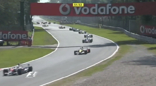 Coulthard crash 2007 Italian GP