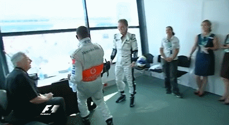 Lewis and Nico 2008 Australian GP
