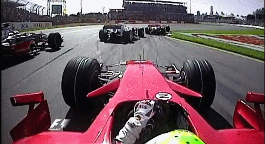 Massa spins 2008 Australian GP