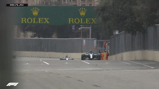 2018 Baku GP - Bottas blows up