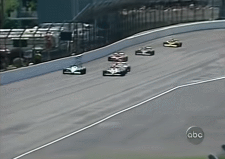 2005 Indy 500 - Hornish Jr takes the lead