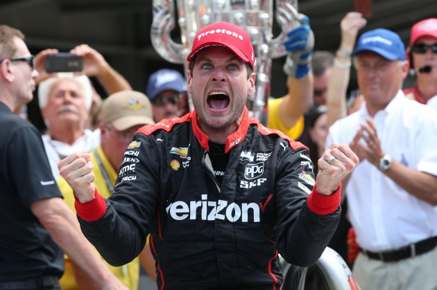 Will Power's face 2018 Indy 500