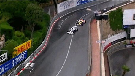 2008 Monaco GP - Hairpin melee