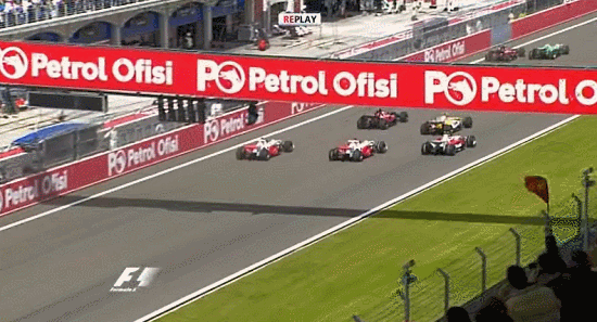 2008 Turkish GP - Start crash II