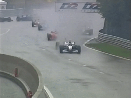 1998 Belgian GP - 1st Lap clash