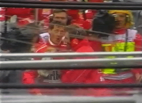1998 Belgian - Schumacher vs Coulthard at Pits