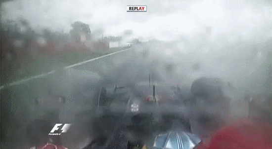 2008 British GP - Sutil spins