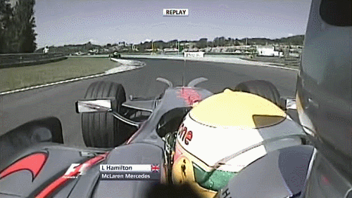 2008 Hungarian GP - Hamilton flat tire
