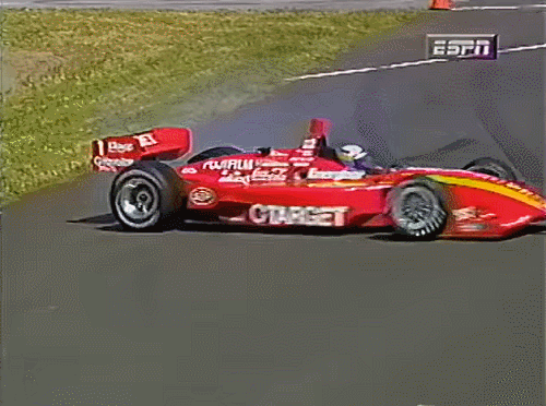 Portland 1998 - Zanardi making donuts