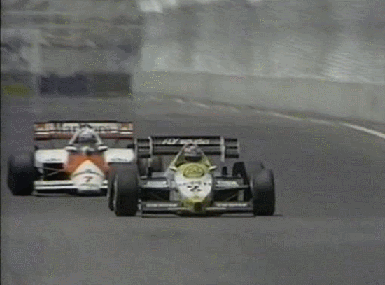 1984 dallas grand prix - prost takes the lead