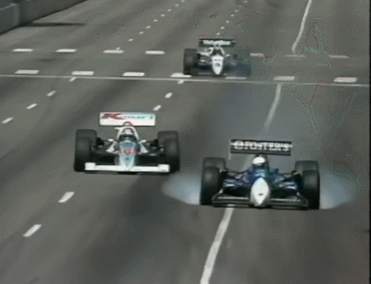 1990 Denver GP - Fabi crash